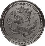 Samoa / Silver Half Ounce 2024 Year of the Dragon / Proof with Black Rhodium - reverse photo