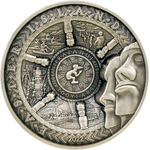 Samoa / Silver Kilo 2022 Easter Island - reverse photo