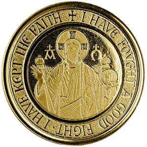 Samoa / Gold Fifth-Ounce 2021 Jesus - Alpha and Omega - reverse photo