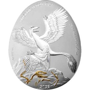 Samoa / Silver Ounce 2022 Microraptor Gui - reverse photo