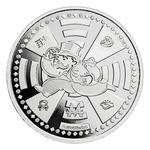 Silver Ounce 2024 Mr Monopoly: Photo 2024 1 oz Samoa Mr. Monopoly .999 Silver BU Coin / thumbnail