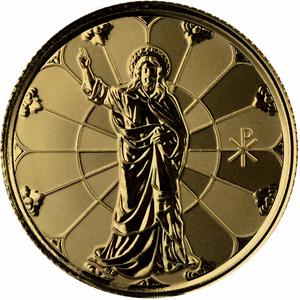 Samoa / Gold Fifth-Ounce 2022 Jesus - Light of Christ - reverse photo