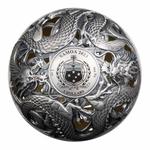 Silver Two Ounces 2023 Dragon and Phoenix Filigree: Photo Coin, Samoa, Silver Two Ounces 2023 Dragon and Phoenix Filigree / thumbnail