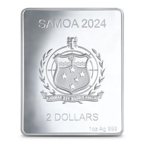 Samoa / Silver Ounce 2024 Girl with a Pearl Earring and Scream - obverse photo