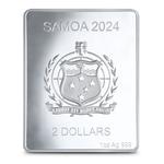 Silver Ounce 2024 Girl with a Pearl Earring and Scream: Photo Coin, Samoa, Silver Ounce 2024 Girl with a Pearl Earring and Scream / thumbnail