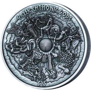 Samoa / Silver Kilo 2017 Greek Chthonic Gods - reverse photo