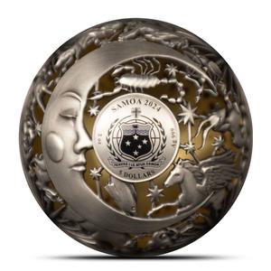 Samoa / Silver Two Ounces 2024 Sun and Moon - obverse photo