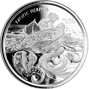 Samoa / Silver Ounce 2021 Pacific Mermaid - reverse photo