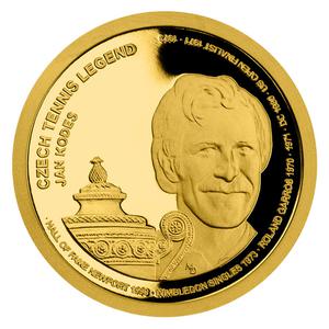 Samoa / Gold Quarter Ounce 2018 Jan Kodeš - reverse photo