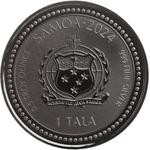 Samoa / Silver Half Ounce 2024 Year of the Dragon / Proof with Black Rhodium - obverse photo