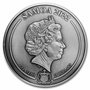 Samoa / Silver Kilo 2022 Lincoln Memorial - obverse photo