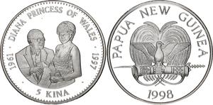Samoa / Silver Ounce 1998 Diana Princess of Wales - obverse photo