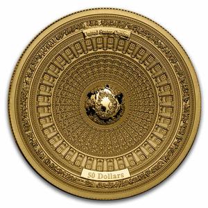 Samoa / Gold One Hundred Grams 2017 United States Capitol - reverse photo