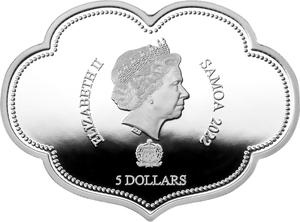 Samoa / Silver Two Ounces 2022 Wishful Double Dragon - obverse photo