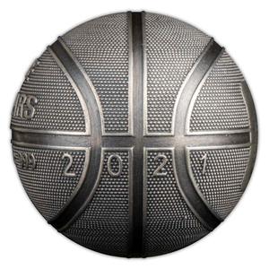 Samoa / Silver Ounce 2021 Basketball - reverse photo