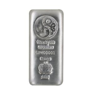 Samoa / Silver Ten Ounces 2023 Dragon and Phoenix - reverse photo