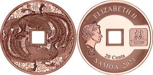 Samoa / Twenty Cents 2023 Phoenix - obverse photo