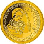 Samoa / Gold Half Gram 2016 Gods of Olympus - Athena - reverse photo