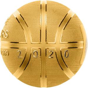 Samoa / Silver Ounce 2020 Basketball - reverse photo