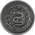 Samoa / Silver Ounce 2020 Serpent of Milan / Antique Finish - reverse photo