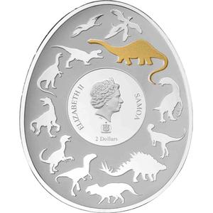 Samoa / Silver Ounce 2022 Mamenchisaurus - obverse photo