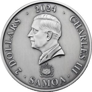 Samoa / Silver Ounce 2024 Asian Mythical Creatures - Nine Tailed Fox - obverse photo