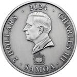 Samoa / Silver Ounce 2024 Asian Mythical Creatures - Nine Tailed Fox - obverse photo