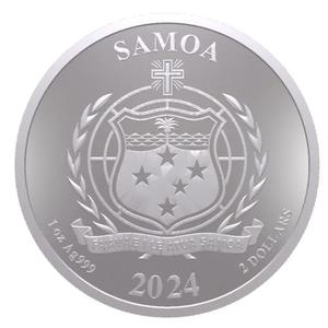 Samoa / Silver Ounce 2024 Morgan Union Dollar - obverse photo