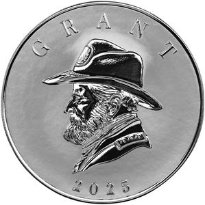 Samoa / Silver Five Ounces 2025 Commander - Ulysses Grant - reverse photo