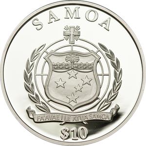 Samoa / Ten Dollars Silver 2010 Preussen - obverse photo