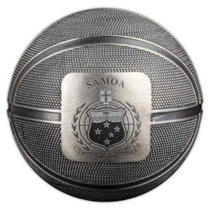 Samoa / Silver Ounce 2021 Basketball - obverse photo
