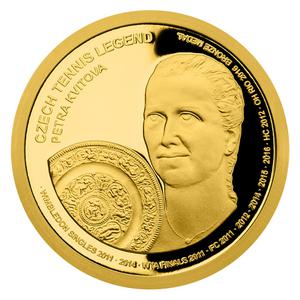 Samoa / Gold Quarter Ounce 2018 Petra Kvitová - reverse photo