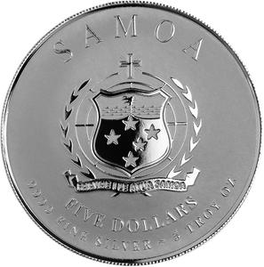 Samoa / Silver Five Ounces 2025 Commander - Ulysses Grant - obverse photo