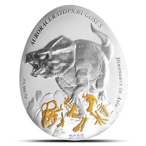 Samoa / Silver Ounce 2023 Auroraceratops Rugosus - reverse photo
