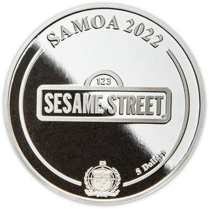 Samoa / Silver Ounce 2022 Sesame Street - Oscar the Grouch - obverse photo