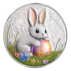 Samoa / Silver Ounce 2025 Easter Rabbit - reverse photo