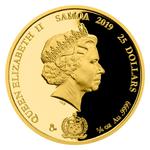 Gold Quarter Ounce 2019 Dominik Hašek: Photo Coin, Samoa, Gold Quarter Ounce 2019 Dominik Hašek / thumbnail