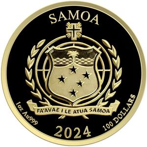 Samoa / Gold Ounce 2024 Jungle Life - Jaguar - obverse photo