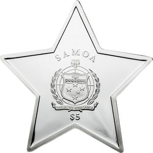 Samoa / Five Dollars Silver 2012 Merry Christmas - obverse photo