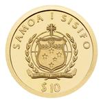 Gold Twenty-fifth Ounce 2008 Hans Christian Andersen: Photo Coin, Samoa, Gold Twenty-fifth Ounce 2008 Hans Christian Andersen / thumbnail