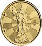 Gold Fifth-Ounce 2022 Jesus - Light of Christ: Photo 2022 Light of Christ 1/5 oz Gold Coin / thumbnail