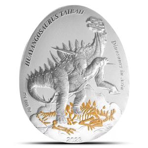 Samoa / Silver Ounce 2023 Huayangosaurus Taibaii - reverse photo