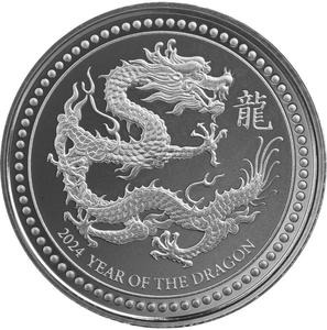 Samoa / Silver Half Ounce 2024 Year of the Dragon - reverse photo
