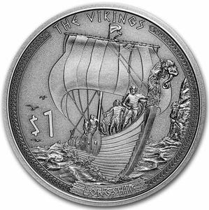 Samoa / Silver Half Ounce 2022 Vikings - Longship - reverse photo