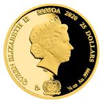 Gold Quarter Ounce 2020 Jaromir Jagr: Photo Coin, Samoa, Gold Quarter Ounce 2020 Jaromir Jagr / thumbnail