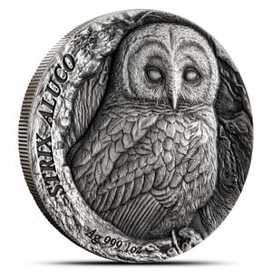 Samoa / Silver Ounce 2023 Strix Aluco - reverse photo