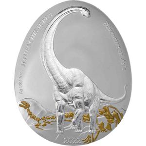Samoa / Silver Ounce 2022 Mamenchisaurus - reverse photo