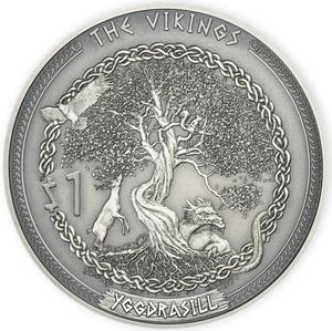 Samoa / Silver Half Ounce 2022 Vikings - Yggdrasill - reverse photo