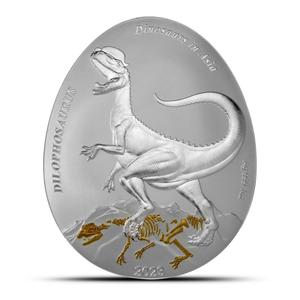 Samoa / Silver Ounce 2023 Dilophosaurus - reverse photo