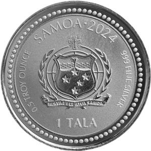 Samoa / Silver Half Ounce 2024 Year of the Dragon - obverse photo